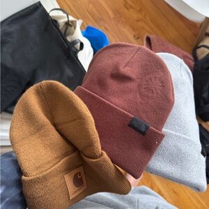Carhartt and The North Face Beanie Set